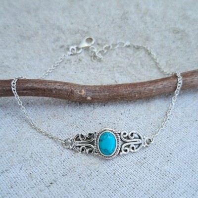 Pulseira com turquesa 11500 Pulseira com turquesa 11500