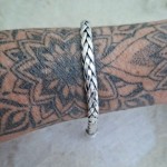 Pulseira trança fio quadrado 12636 Pulseira trança fio quadrado 12636