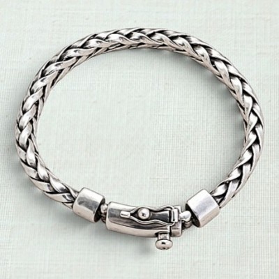 Pulseira trança fio quadrado 12636 Pulseira trança fio quadrado 12636