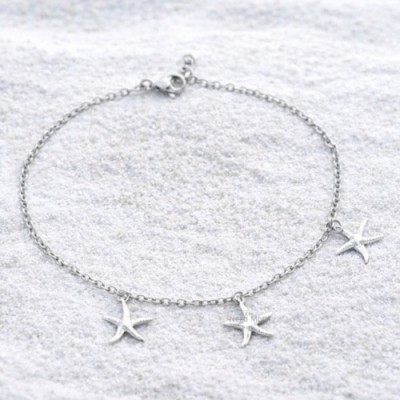 Tornozeleira estrela aço inoxidavel 77000